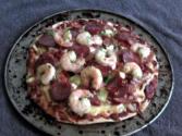 Homemade Aussie Prawn Pizza