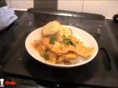 Homemade Ravioli In A Creamy Tomato Sauce