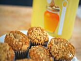 Honey Oat Banana Muffins