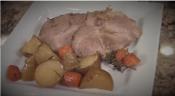 How To Make A Pork Roast  With Potatoes, Onions, Carrots, Wine And Garlic