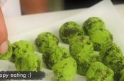 Green Tea Dark Chocolate Truffles