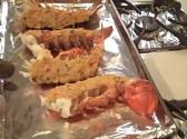 King Crab Cake Stuffed Lobster Tails