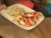 Roasted Dungeness Crab With Orange Dipping Sauce