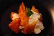 Beer Battered Pineapple With Cilantro Whipped Cream Recipe