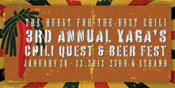 Major Food Festivals January 2012: Yagas Chili Quest And Beer Fest