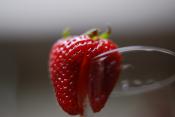 Angel Cake With Strawberries
