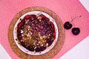 California Apricot Cherry Cornmeal Cobbler