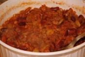 Baked Beans With Ground Beef Topping