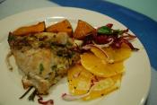 Baked Fish With Fruit Stuffing