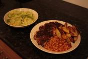 Baked Potatoes With Baked Beans 