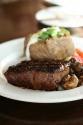 Baked Steak And Mushrooms