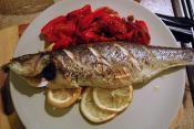 Baked Stuffed Bass