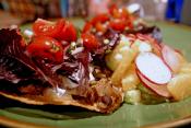 Vegetable Bean Tostadas