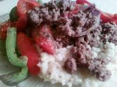 Beef And Pepper Rice Skillet