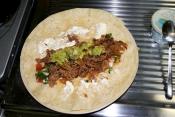 Beef And Salsa Burritos