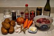 Beef Simmered In Wine