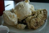 Microwaved Blueberry Cream Pie