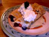 Peachy Blueberry Crepes