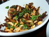 Chiffonade Of Brussels Sprouts With Diced Bacon And Hazelnuts