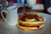 Buttermilk Pancakes With Maple Syrup
