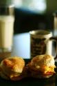 Canadian Bacon And Cheese Biscuits