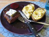 Cheddar And Blue Cheese Twice Baked Potatoes