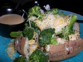 Cheese Sauced Baked Potatoes