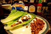 Chick Pea Patties In Pita Pockets