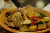 Chicken Livers And Wine Sauce