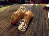 Rice Paper Wrapped Chicken And Crab Spring Rolls