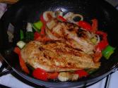 Roast Chicken With Couscous And Red Pepper Stuffing