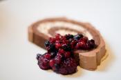 Chocolate Cream Filled Cake Roll