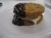 Chocolate Peanut Butter Ice Cream Sandwiches 