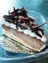 Swirl Of Chocolate Cheesecake Triangles