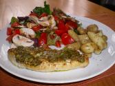 Cod With Mushrooms And Tomato