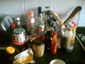 Frankfurters With Condiments