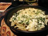 Cottage Cheese Noodles With Scallion Butter