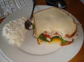 
Salmon-cottage Cheese Sandwich