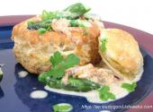 Crab-asparagus Puffs