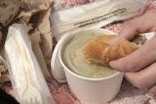 Cream Of Parsnip Soup With Bacon And Garlic Croutons