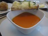 Summer Tomato Soup With Basil Cream