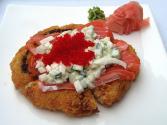 Crispy Salmon Pizza