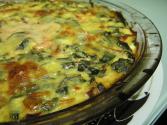 Crustless Feta And Cheddar Quiche