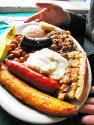 Eggs With Black Beans & Plantains