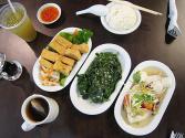 Fish Steaks On Steamed Vegetables 