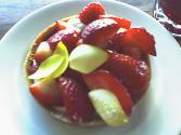 Fresh Strawberry Tarts With Pistachios