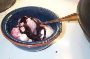Frozen Raspberry Yogurt Cream