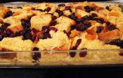 Fruit Bread Pudding With Meringue Topping