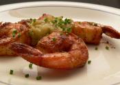 Skewered Shrimp With Garlic Butter Sauce