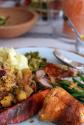 Red  Green & Gold Squash Platter
